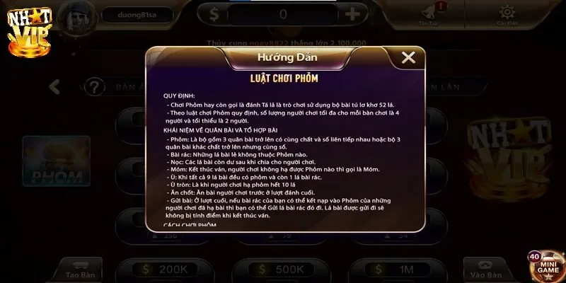 Hướng Dẫn Chơi Phỏm Online Và Bí Quyết Giành Chiến Thắng Luật bài phỏm online