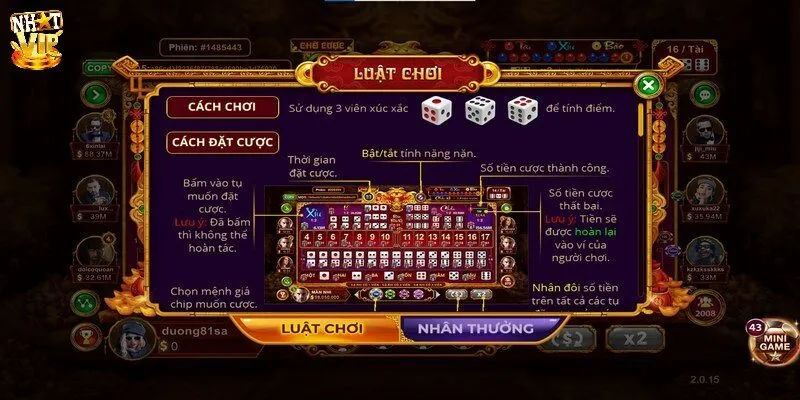 Sicbo Tài Phú - Bật Mí Game Cá Cược Đỉnh Cao 2024 Tìm hiểu về quy tắc đặt cược trong game sicbo tài phú
