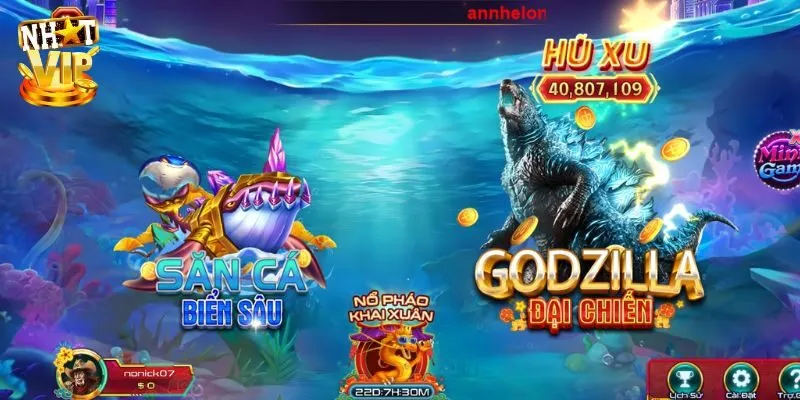 Đại Chiến Thái Bình Dương Nhatvip - Bắn Cá Săn Thưởng Khủng Tính năng mới hấp dẫn trong bắn cá Đại chiến Thái Bình Dương